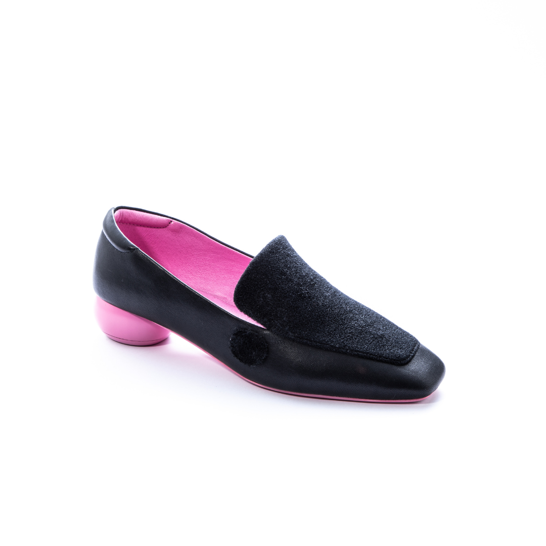 Loafer Pink: Genuine leather loafer pink and