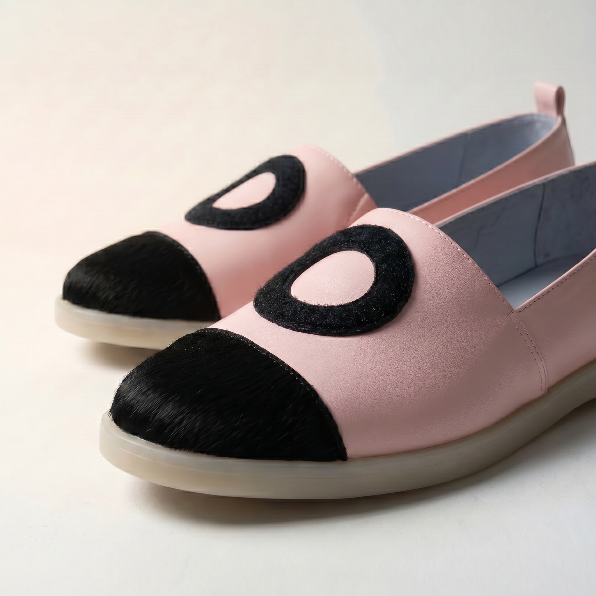 Moonwalk Lambskin Stick-On Shoes · Sakura