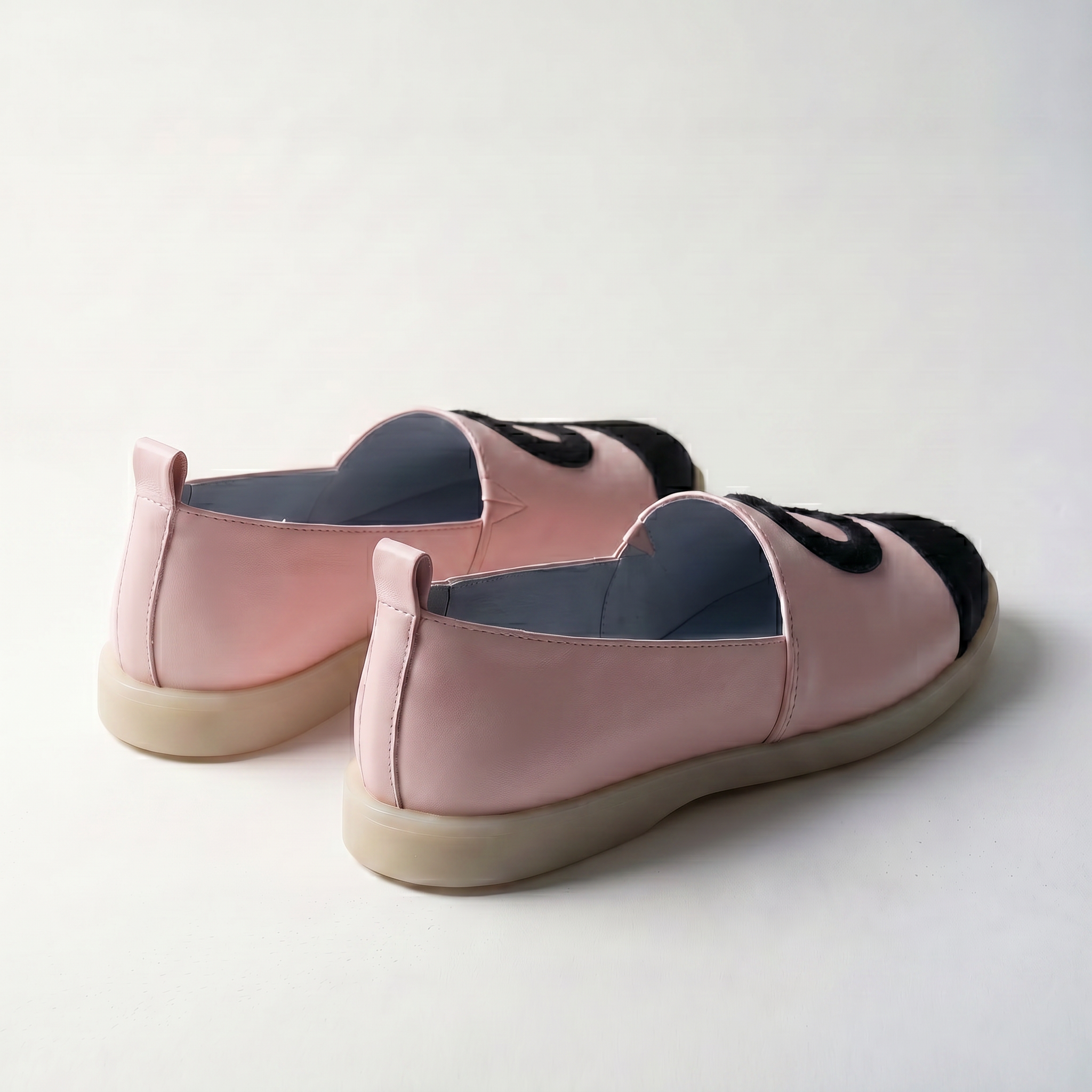 Moonwalk Lambskin Stick-On Shoes · Sakura
