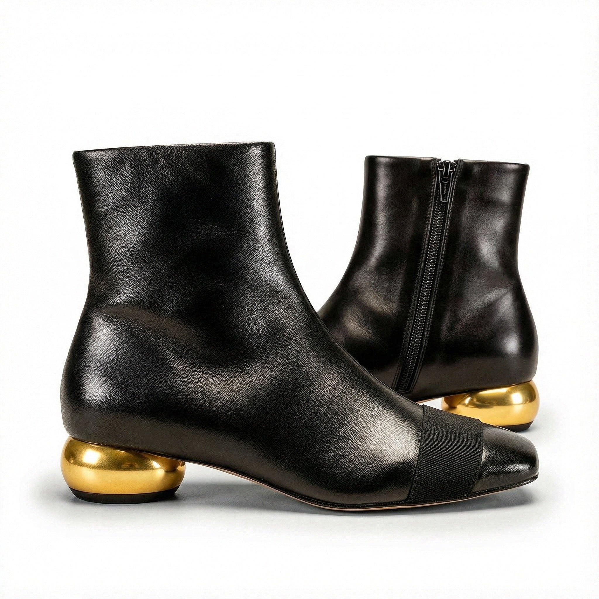 금경 양피 스티커 부츠