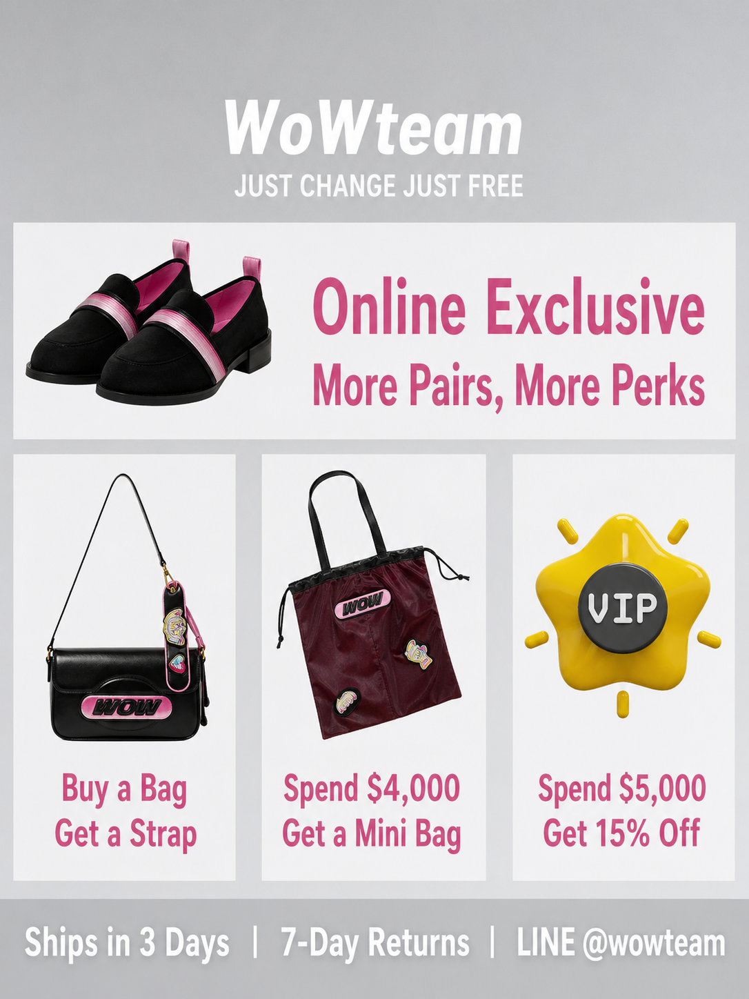 WoWteam online exclusive promo mobile English