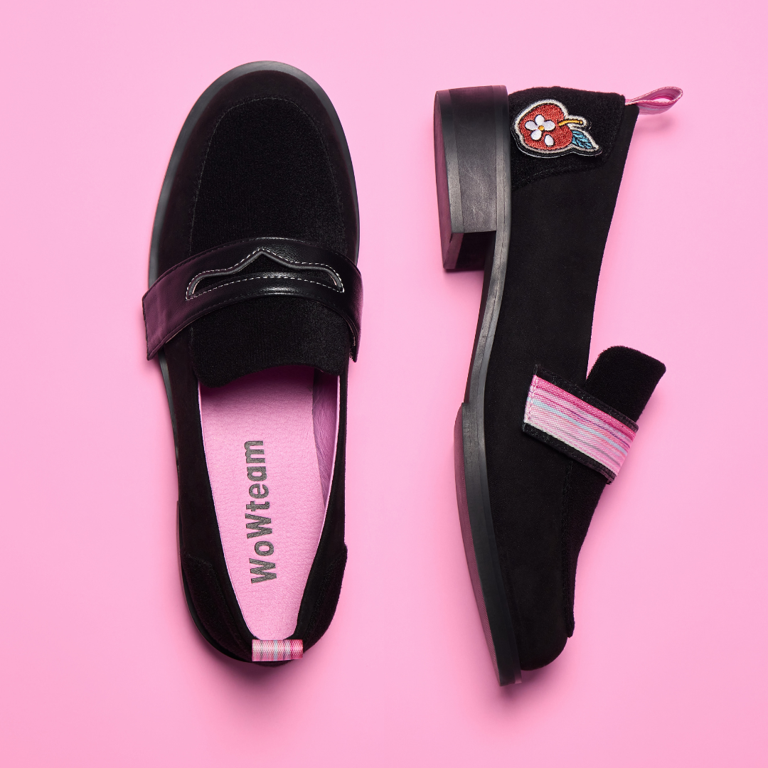 통굽 슬립온 신발