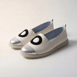 Moonwalk Lambskin Stick-On Shoes · Silver Frost