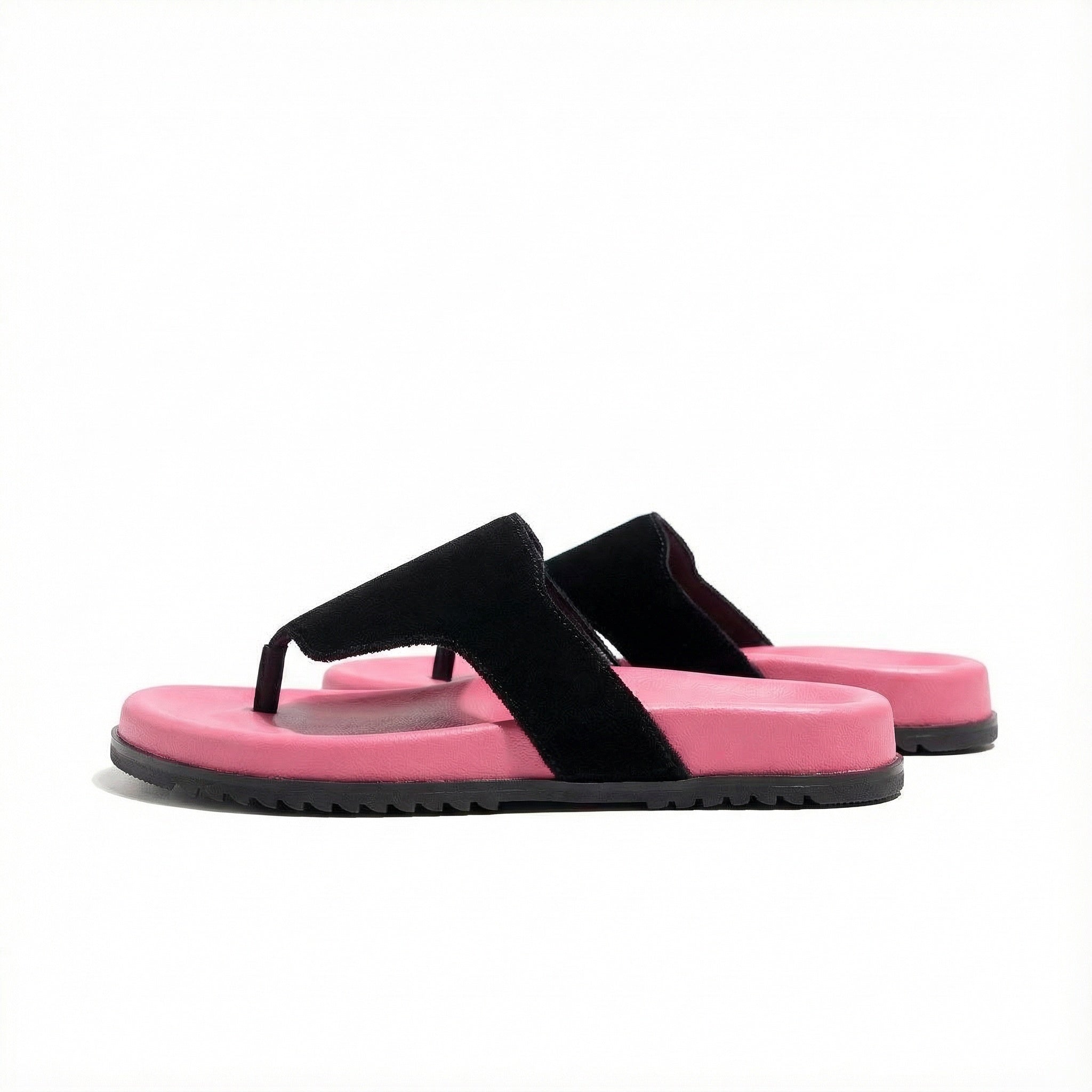 新月の羊革スリッポンシューズ